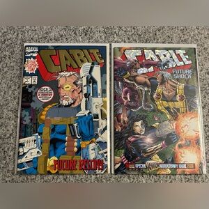 Vintage Cable #1 May 1993 Marvel & Anniversary Issue Wrap Around Covers